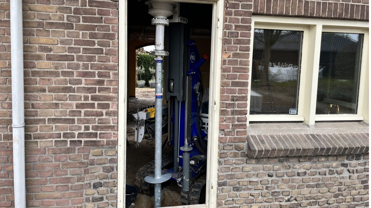 Fundering herstel oude woning